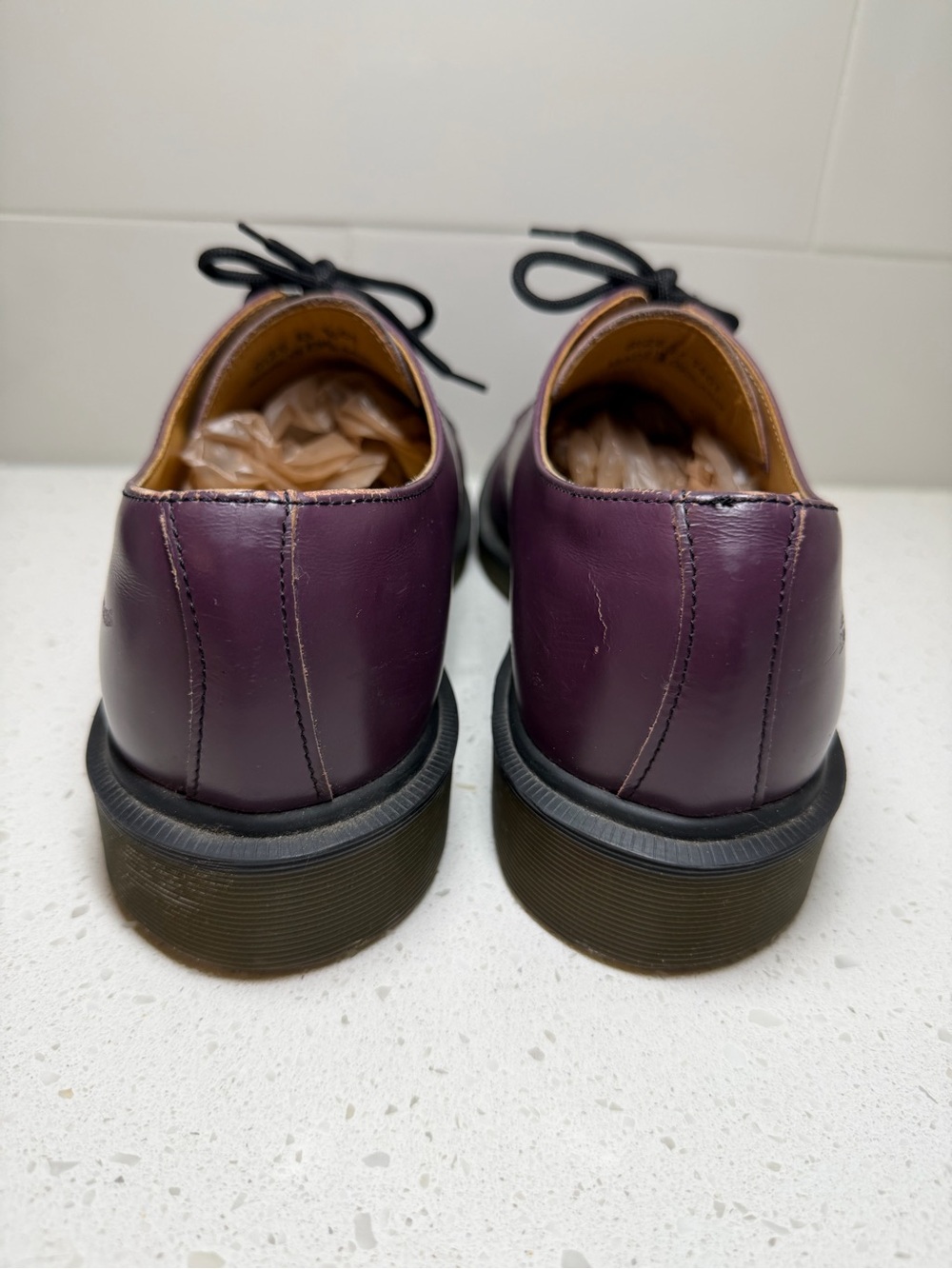 Dr. Martens 1461 Made In England Purple Derbies US 9 UK 8 VINTAGE shoes men’s - Picture 7 of 16
